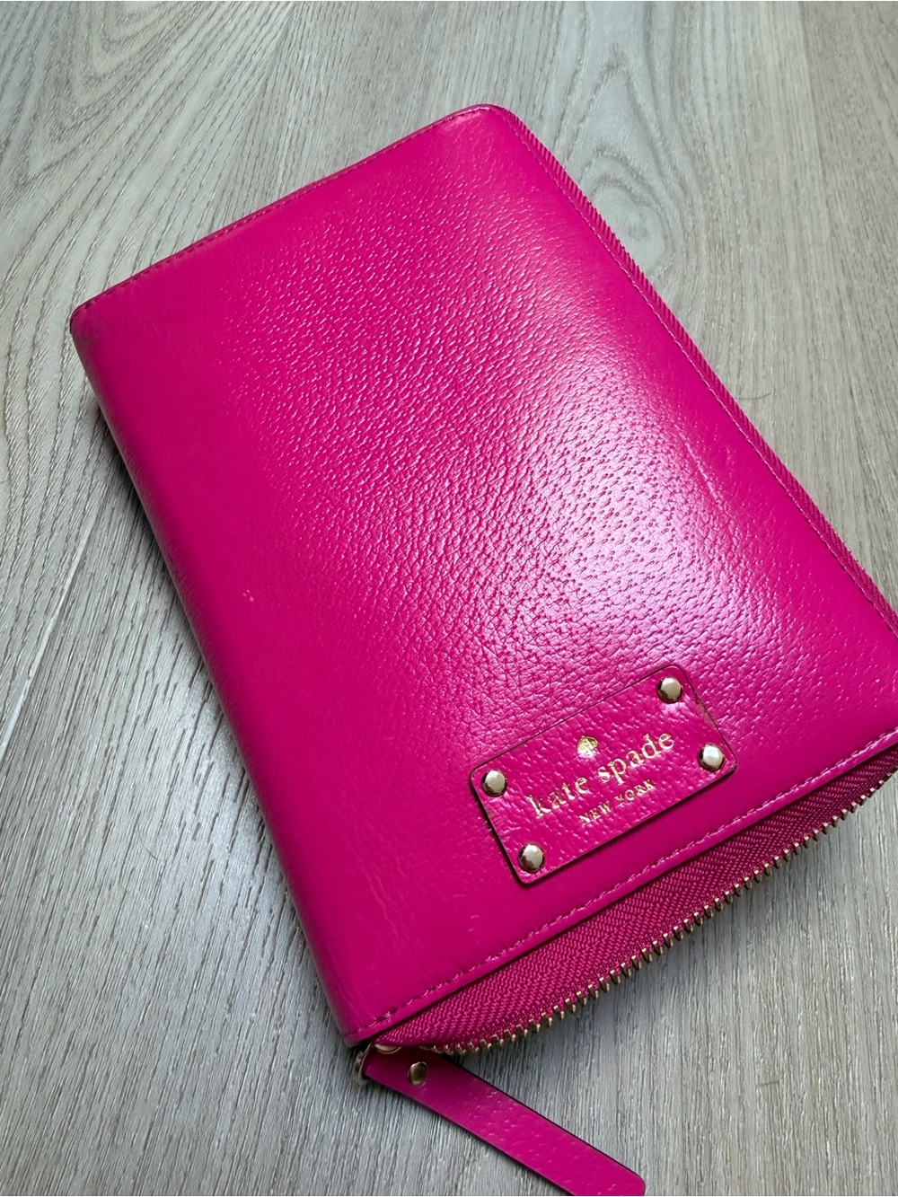 kate spade New York Hot Pink Zip-Around organizer